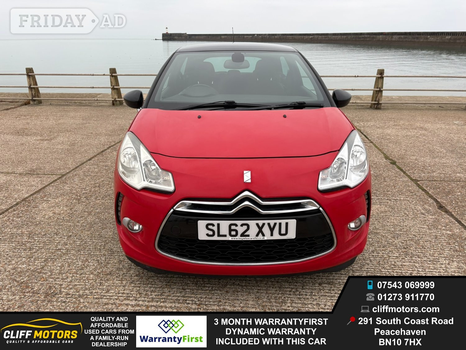 2012 Citroen DS3 DStyle+ - New Years MOT - Low Mileage - ULEZ Com in Peacehaven