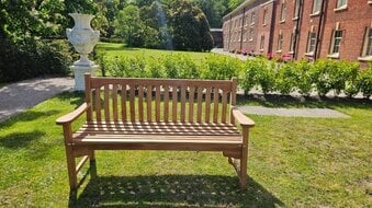 Solid Teak Garden Bench 150cm