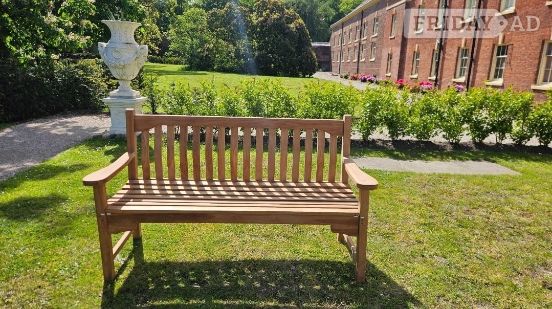 Solid Teak Garden Bench 150cm in Doncaster