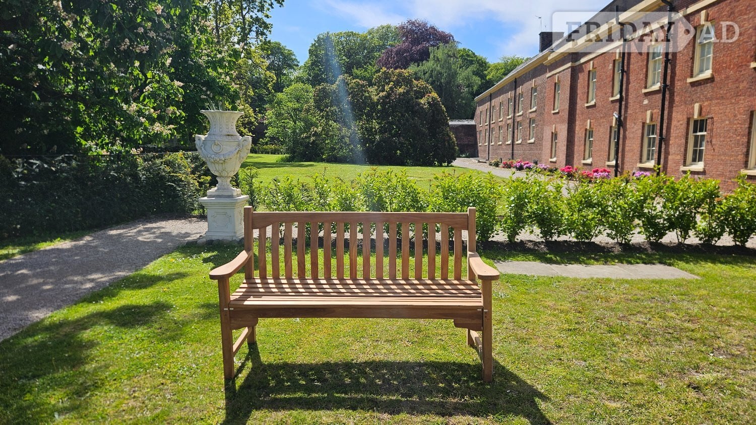 Solid Teak Garden Bench 150cm