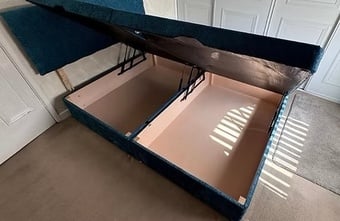 SUPER KING - SIDE LIFT DIVAN OTTOMAN BED WITH 20 INCH HB