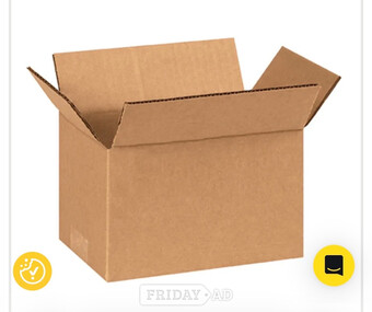Free cardboard boxes flat packed for moving home small medium large