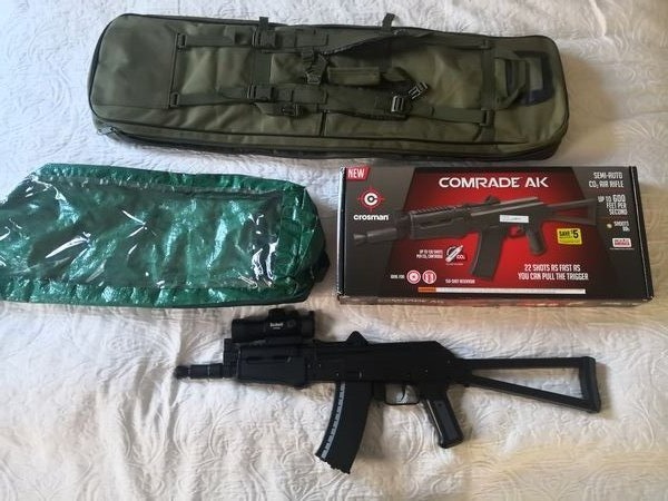 CROSMAN COMRADE AK semi-automatic CO2 BB air rifle. 
