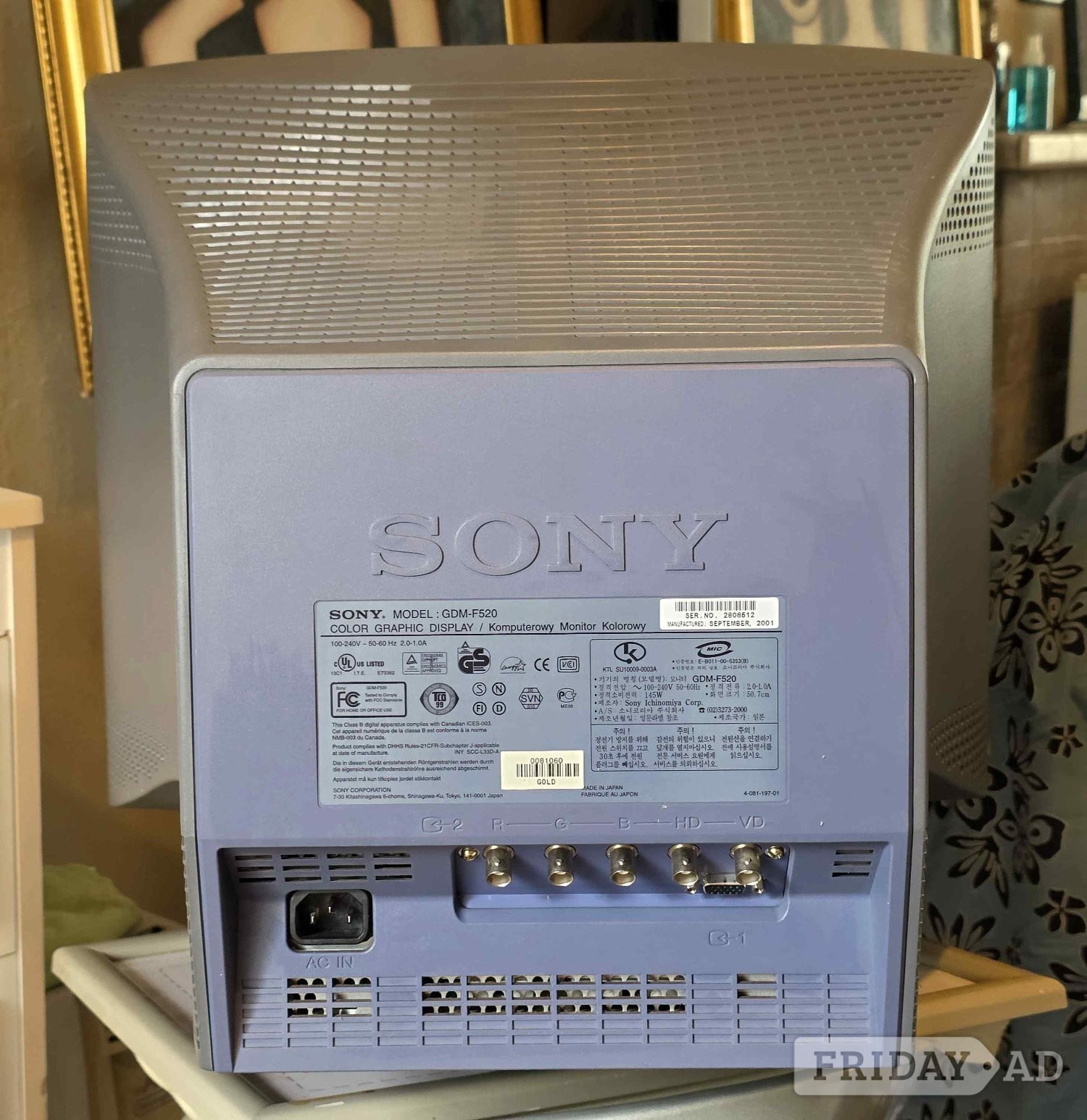Sony CRT GDM-F520 21" PC Monitor - VERY Rare - Computers & Electronics
