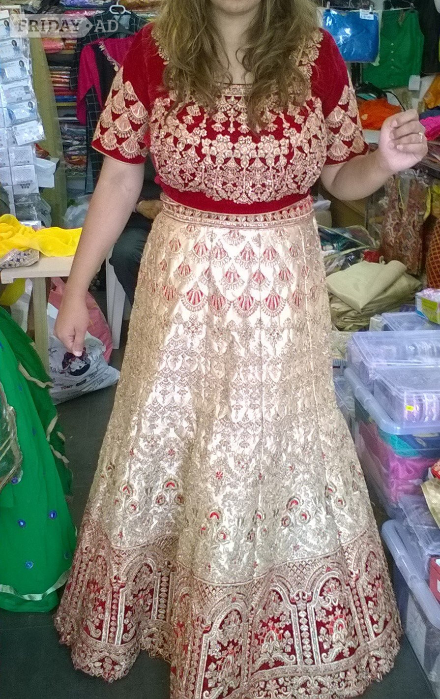Traditional Indian English designer style bridal Wedding Lehenga