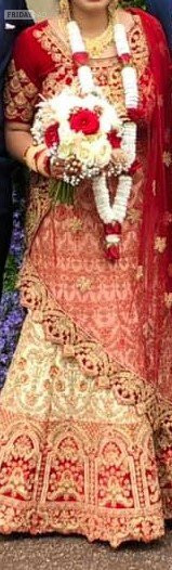 Traditional Indian English designer style bridal Wedding Lehenga - Clothing, Footwear & Accessories