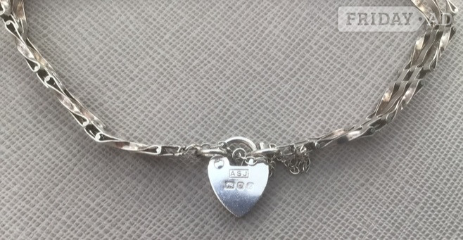 Sterling silver gate bracelet in Hastings