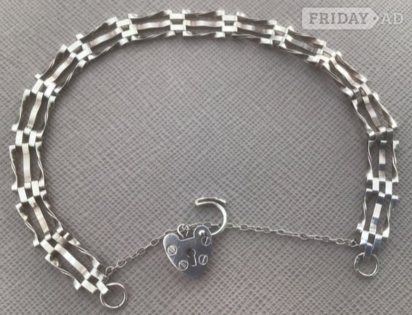 Hastings Sterling silver gate bracelet