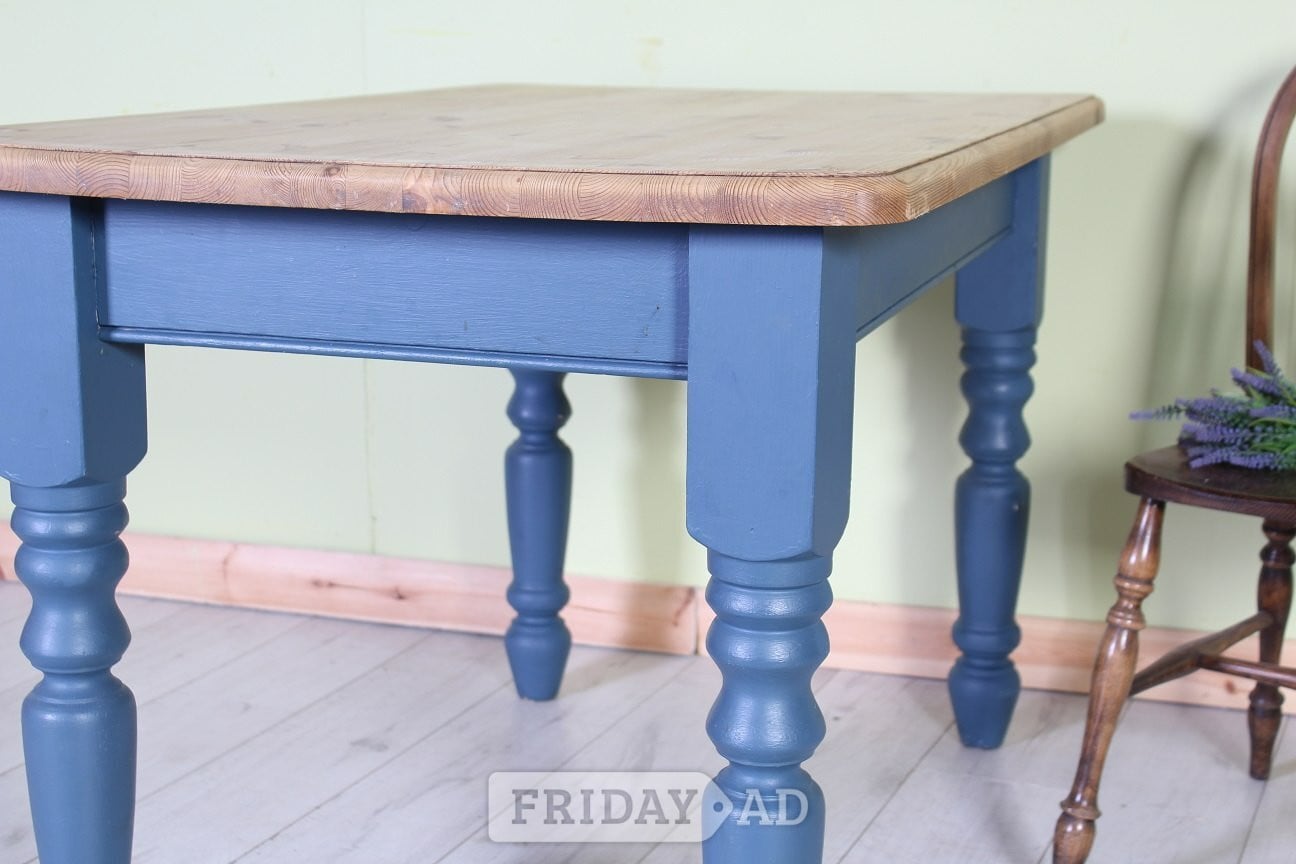 Delivery Options - Painted Farmhouse Pine Table Solid & Sturdy - Furniture in Hailsham