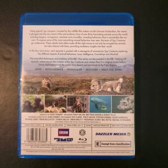 BBC Earth Spy in the Wild Blu Ray 2 Disc set. 
