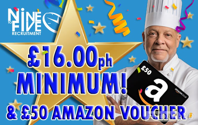 £50 Amazon Voucher after your first two shifts! in Crowborough