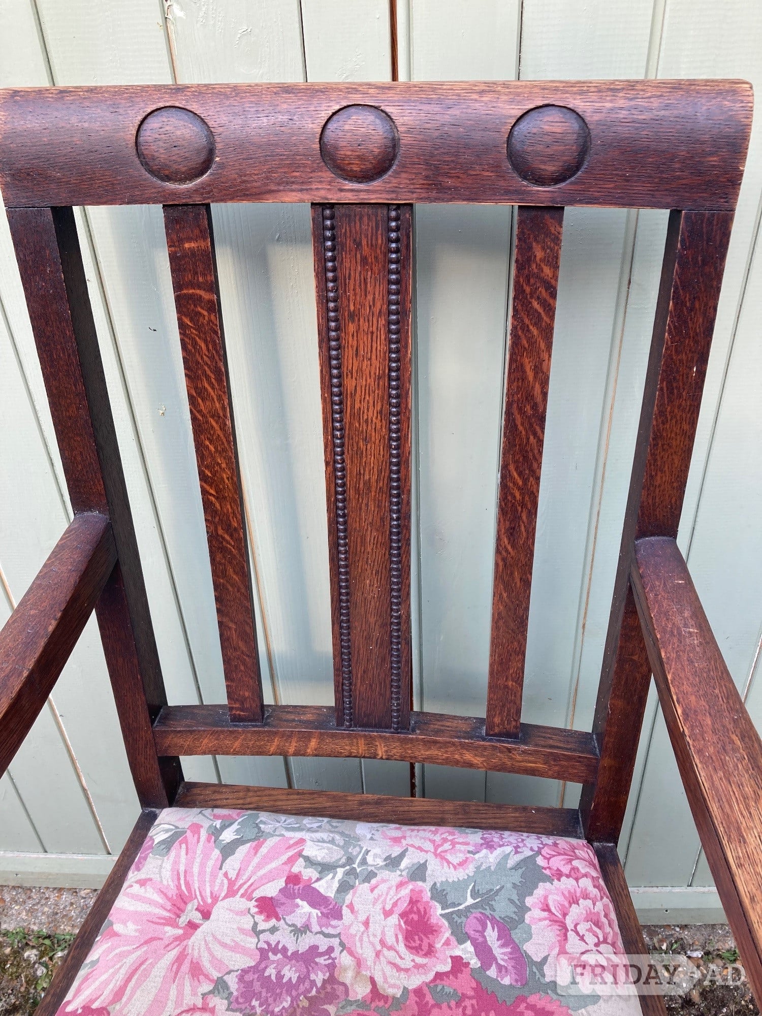 Pair Carver Dining Chairs - Solid Wood - Ideal for rennovation - Furniture in Haywards Heath
