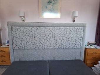 Grey Superking headboard