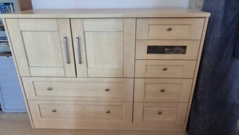 Sideboard with 7 drawers, German made