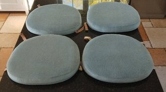 Set 4 Ercol Dining Chair Cushions, VGC