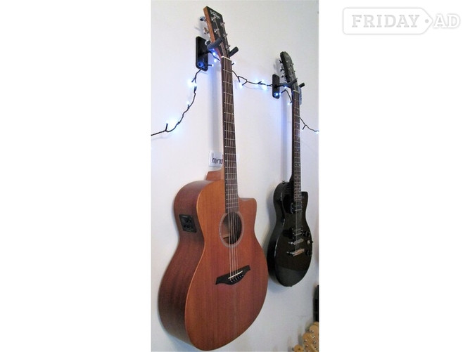 Elec / Acoustic VINTAGE VE900 MH  vgc with Quality New Strings and Set -Up - Musical Instruments