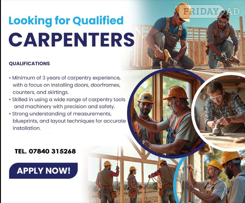 CARPENTER CONSTRUCTION 2026 - CSCS CARD - NVQ QUALIFICATION