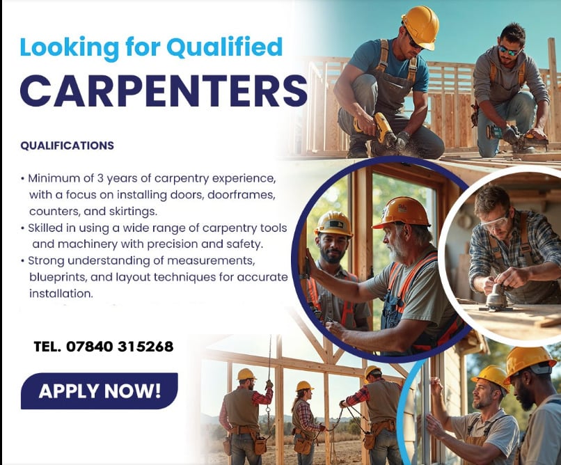 CARPENTER CONSTRUCTION 2026 - CSCS CARD - NVQ QUALIFICATION