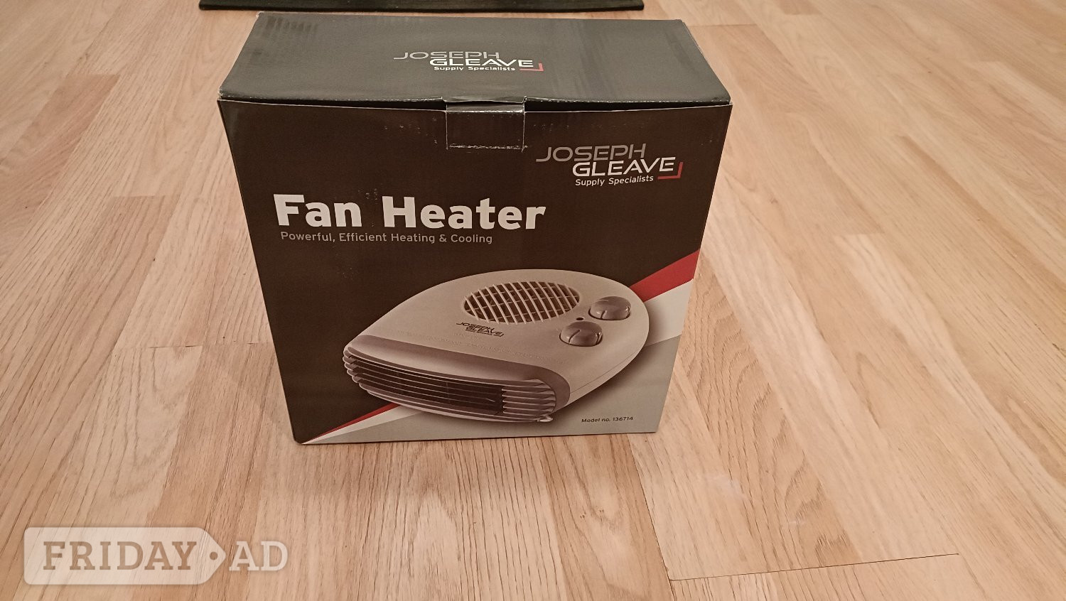 Joseph Leave New Electric Blow Fan Heater 2 Heat Settings Hot Or  in Crowborough