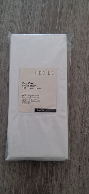 Brand New White Double Fitted Sheet