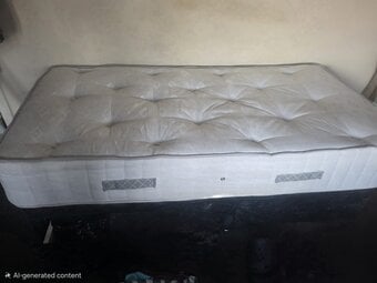 Single divan bed come with black velvet base with 2 large draws  