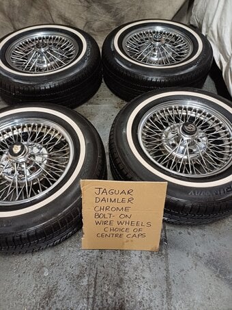 JAGUAR EASY FIT BOLT ON CHROME WHEELS / TYRES 