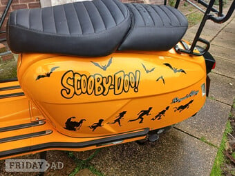 Scooby doo where are you ? 1 lady owner ,vinyl removes with ease 
