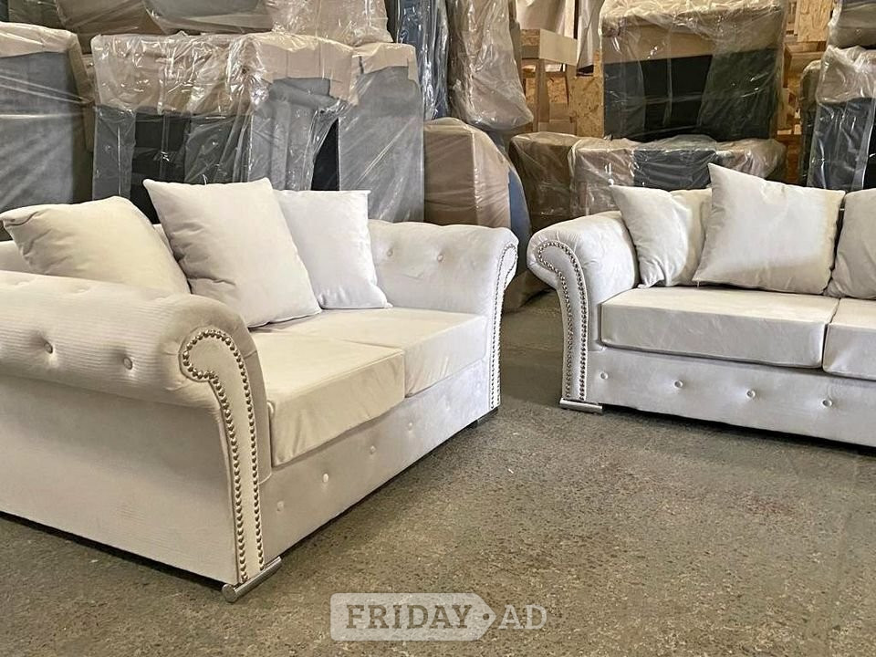 ✨ Luxury Cream 3+2 Sofa Set | Brand New | Fast Delivery 🚚 in Telford