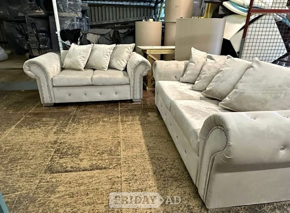 Telford ✨ Luxury Cream 3+2 Sofa Set | Brand New | Fast Delivery 🚚