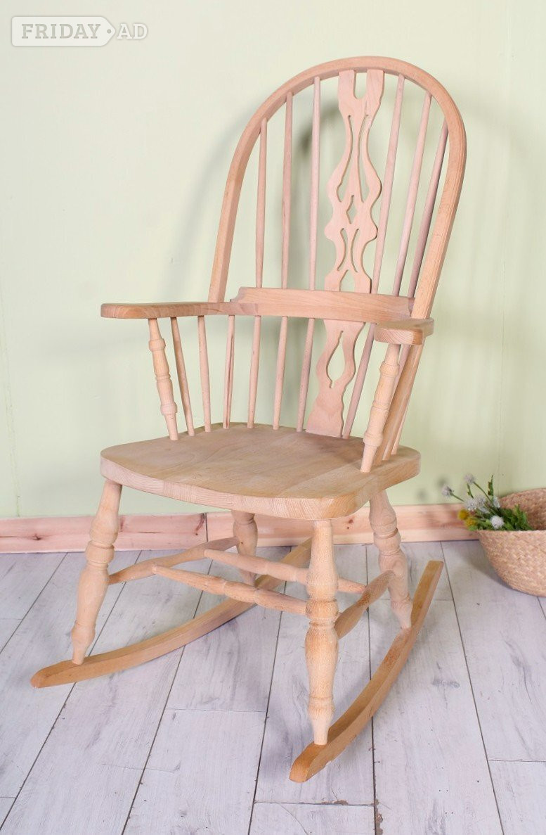 Delivery options -Windsor Rocking Chair Light In Colour in Hailsham