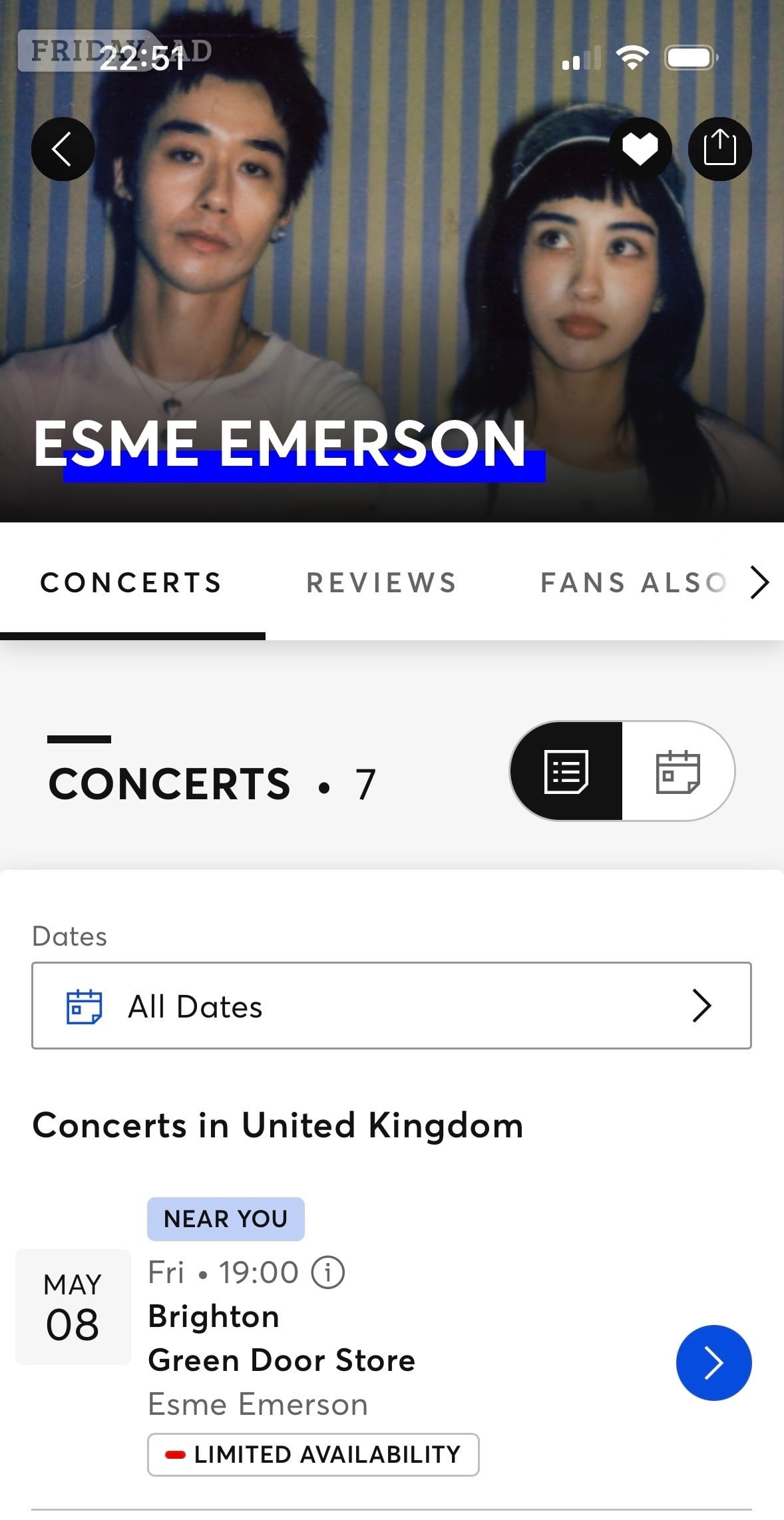  6 x Esme emmerson tickets Brighton 8.5.26