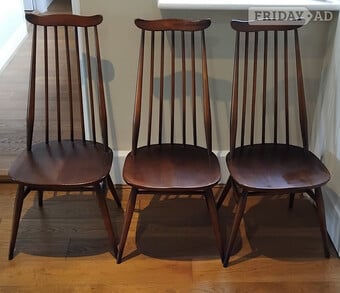 Ercol Dining Chairs, 3 Available, £135 each