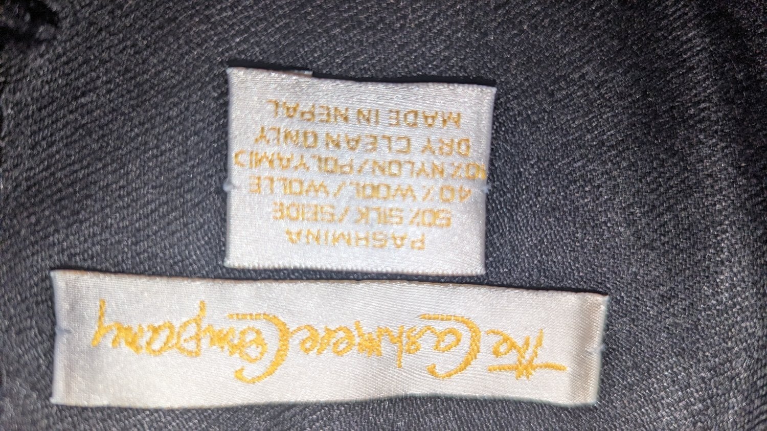 Cashmere black pashmina