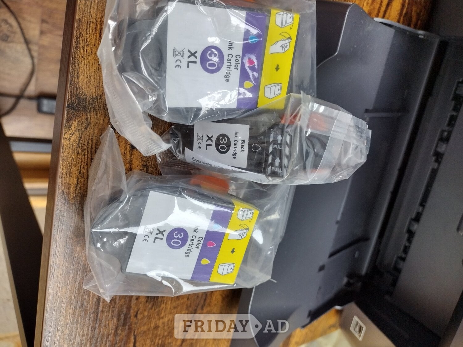Printer cartridges black and white and colour