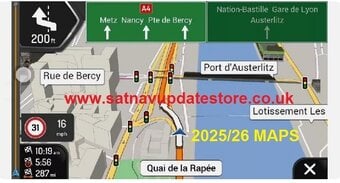iGO WinCe 2025/26 SAT NAV MAP UPDATE FOR THE UK & EUROPE.