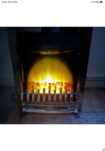 Blenheim inset Electric fire brass