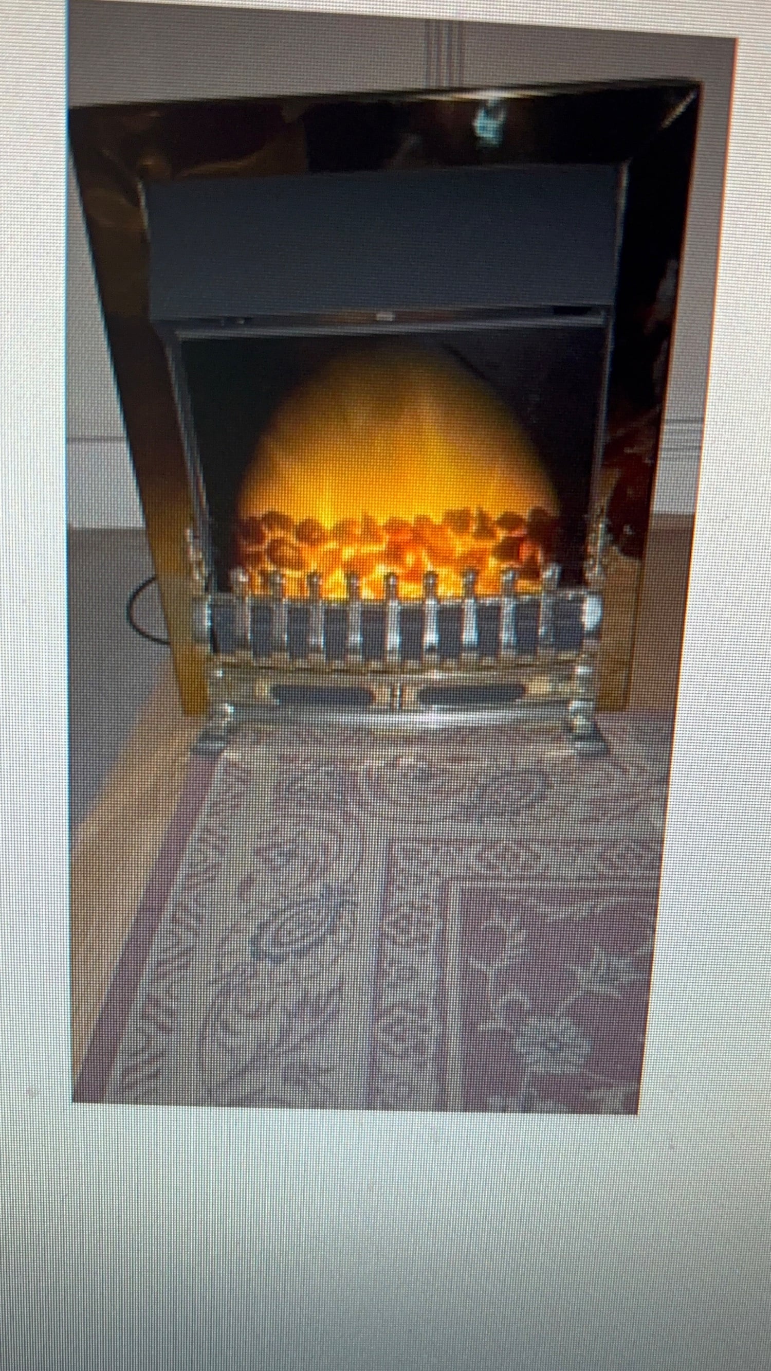 Blenheim inset Electric fire brass