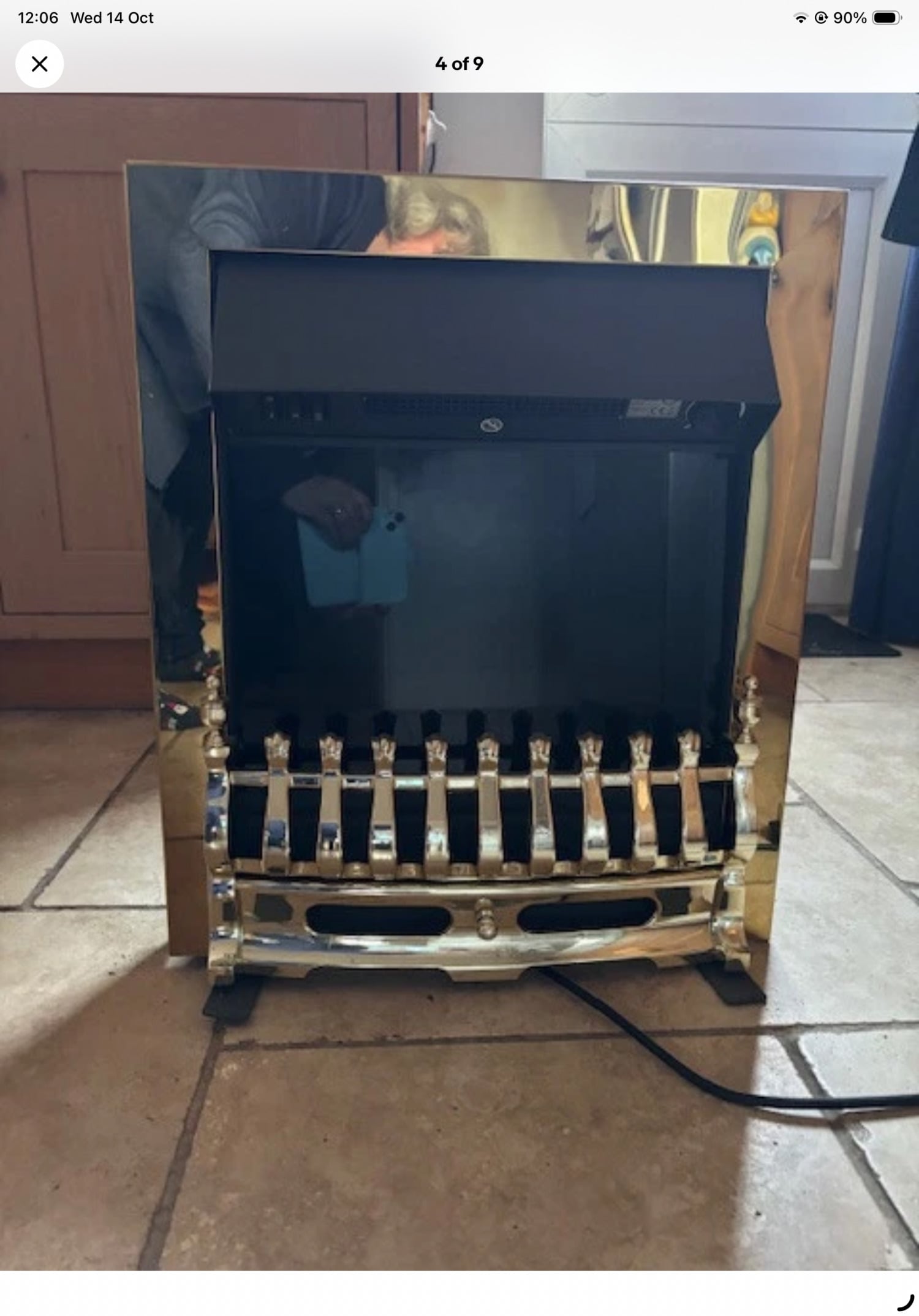 Blenheim inset Electric fire brass - Heating & Cooling