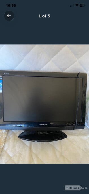 A sharp  model tv  21 inch  screen  with  dvd built in  good cond