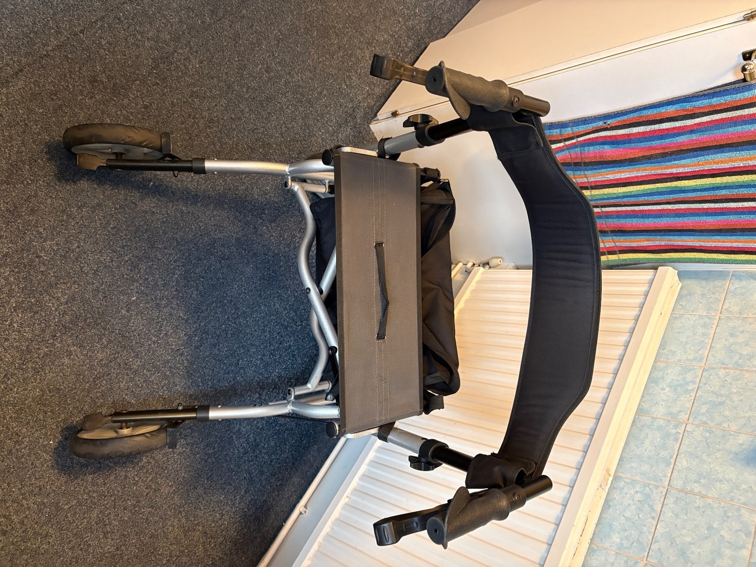 Mobility Walker with seat. (purchased from Clearwell Mobility)