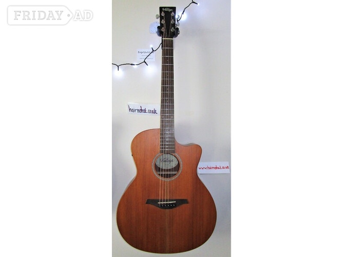 Elec Acoustic Guitar. VINTAGE  Model VE900MH Quality New strings used in Setup