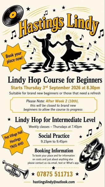 Lindy Hop beginners course 