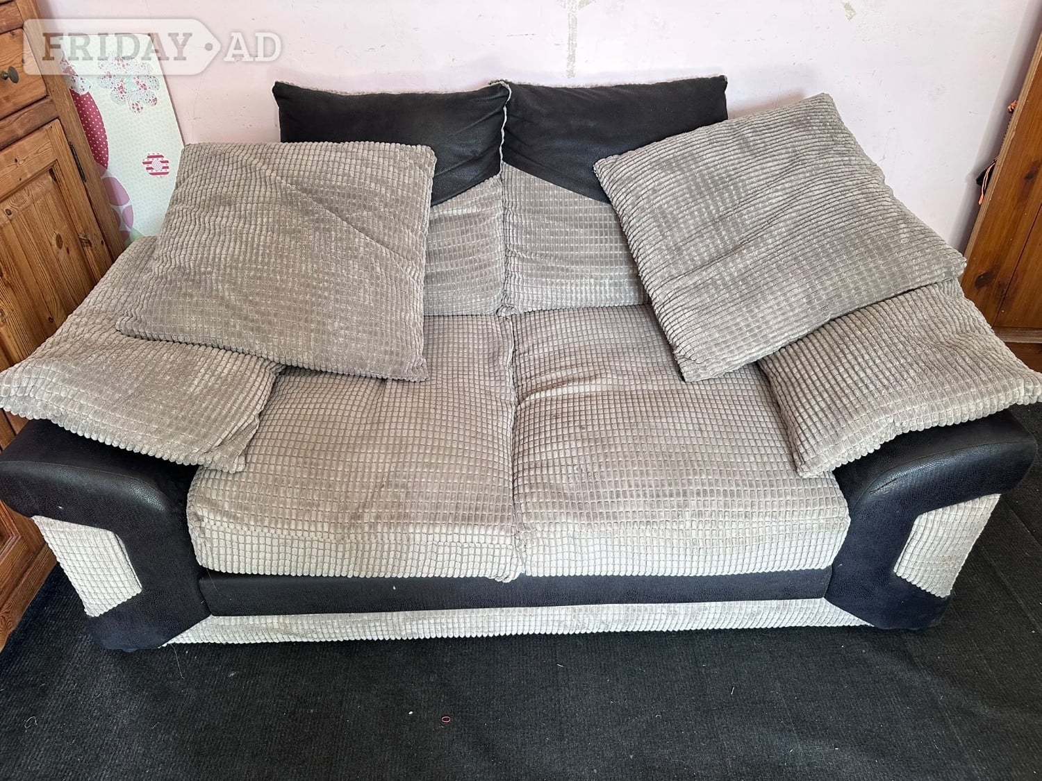 Grey sofas - fab condition  in Bognor Regis