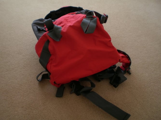 Worthing Haversack red 30 litre - as new