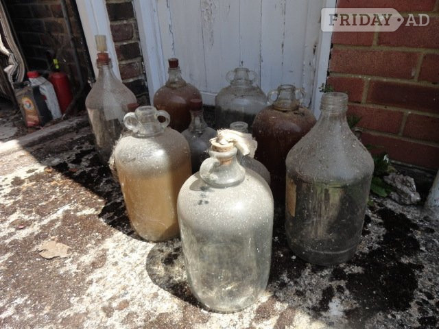 Home Brewing Vintage Glass Demijohns. Job lot - Hobbies & Leisure