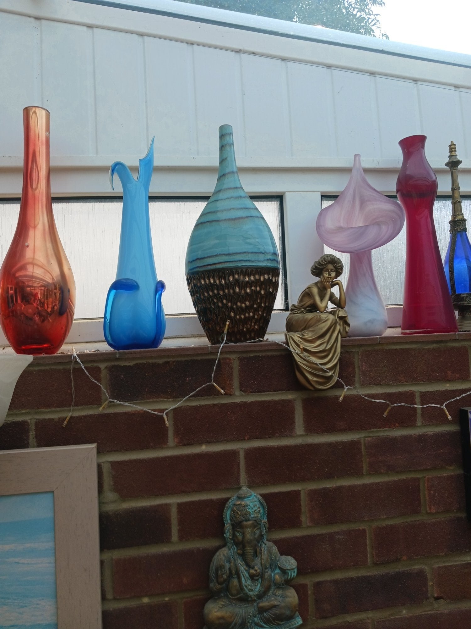 collection of unusual vases