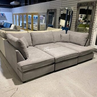 Carnaby Cinema U Shape Sofa with Footstool - SofaBed