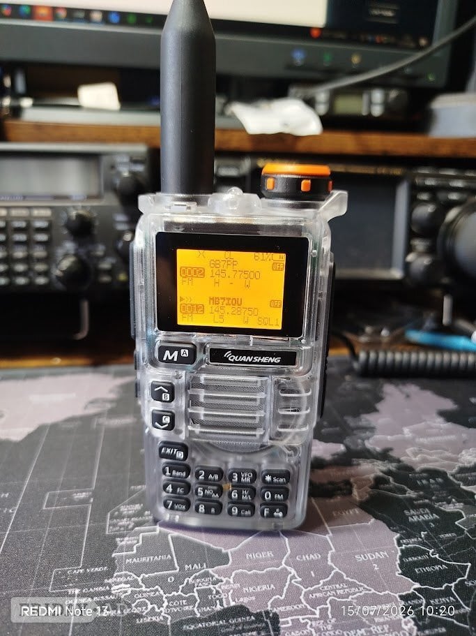 Steyning Quansheng UV-K5(99) V3 5W UHF VHF Transparent Air Band type-C 