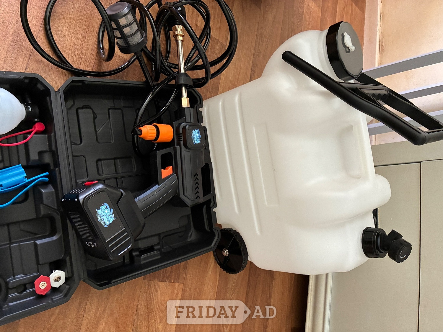 Portable pressure washer and Large water container
