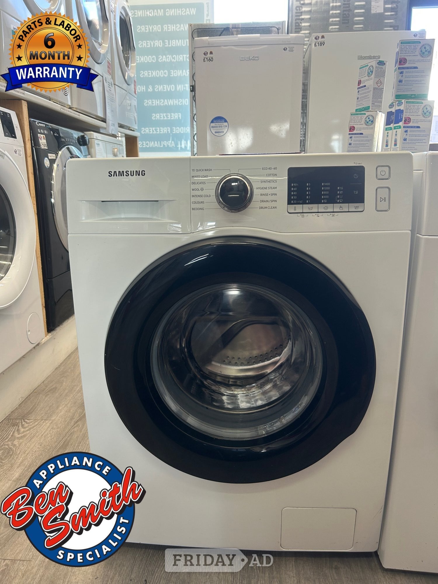 SAMSUNG 9KG WASHING MACHINE in St. Leonards-On-Sea